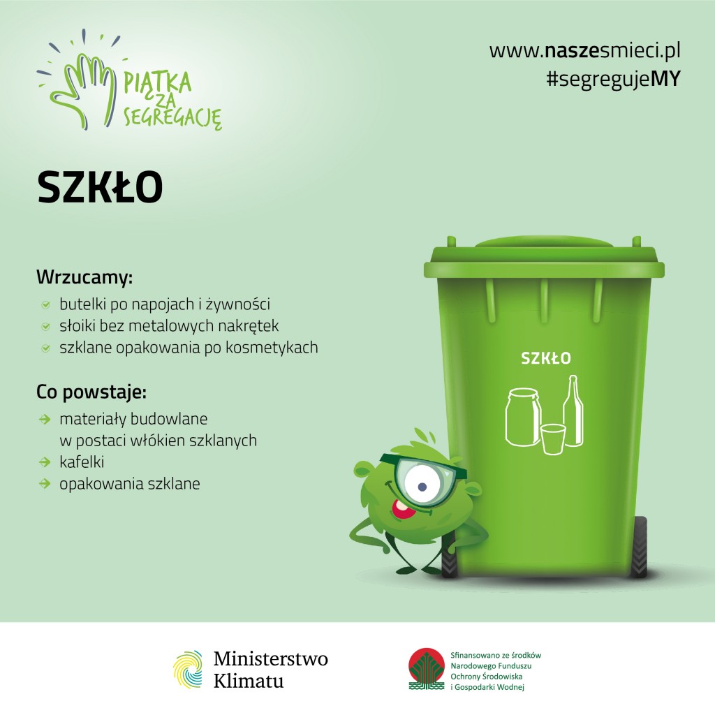 Ministerstwo Klimatu_infografika_segregacja_szkło